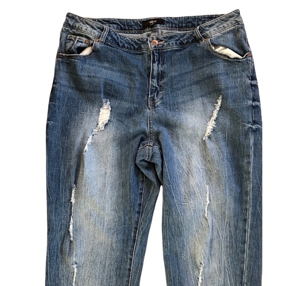 Ellos woman’s distressed straight leg jean size 18 - Picture 5 of 6